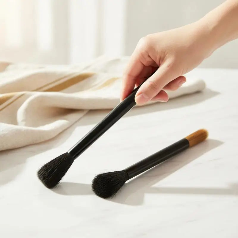 Double Head Coffee Cleaning Brush – Anti-Scratch Barista Tool