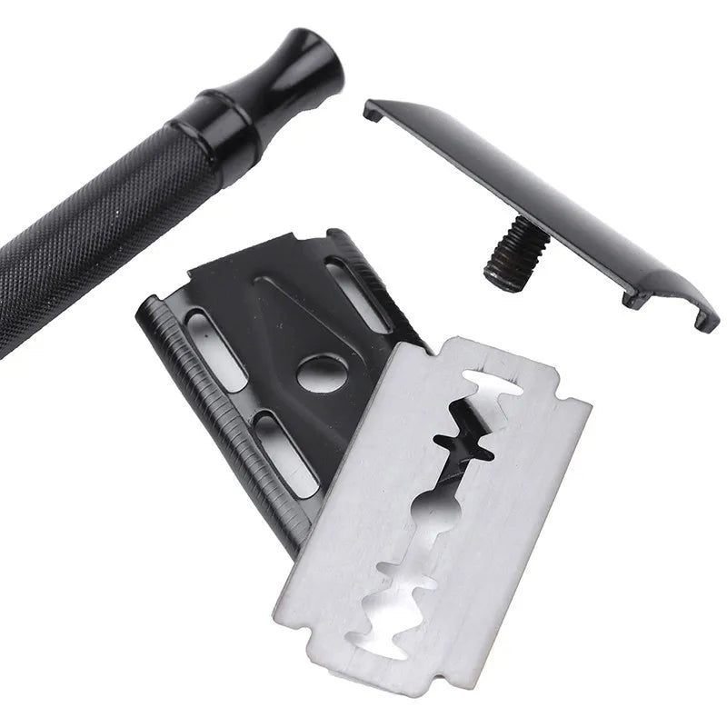 Men's Double Edge Safety Razor – Titanium Coated Blade