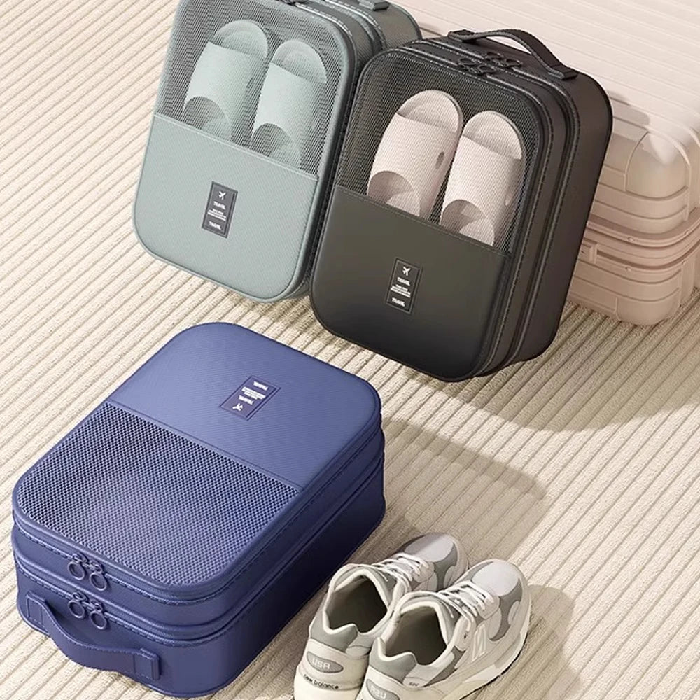 Portable Travel Shoe Bag – 3-Pair Multi-Use Organizer