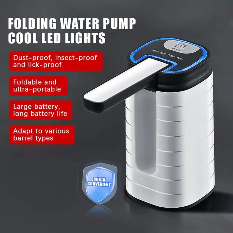Gmarty Foldable Electric Water Pump – Rechargeable Dispenser