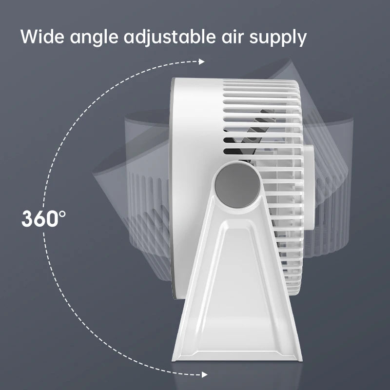 VIBE USB Rechargeable Portable Fan – Desk, Wall & Camping