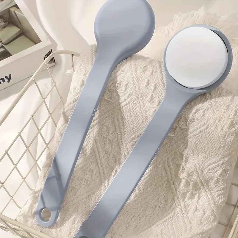 Long-Handle Body Lotion Applicator Back Brush with Sponge Pad