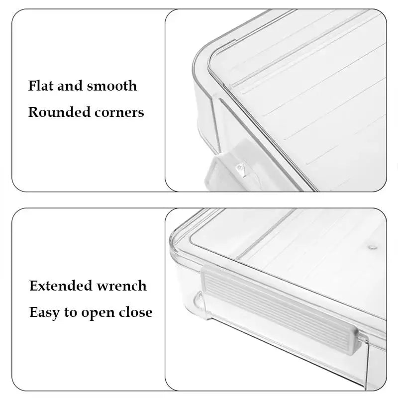 Stackable Clear Plastic Document Storage Box – BPA-Free