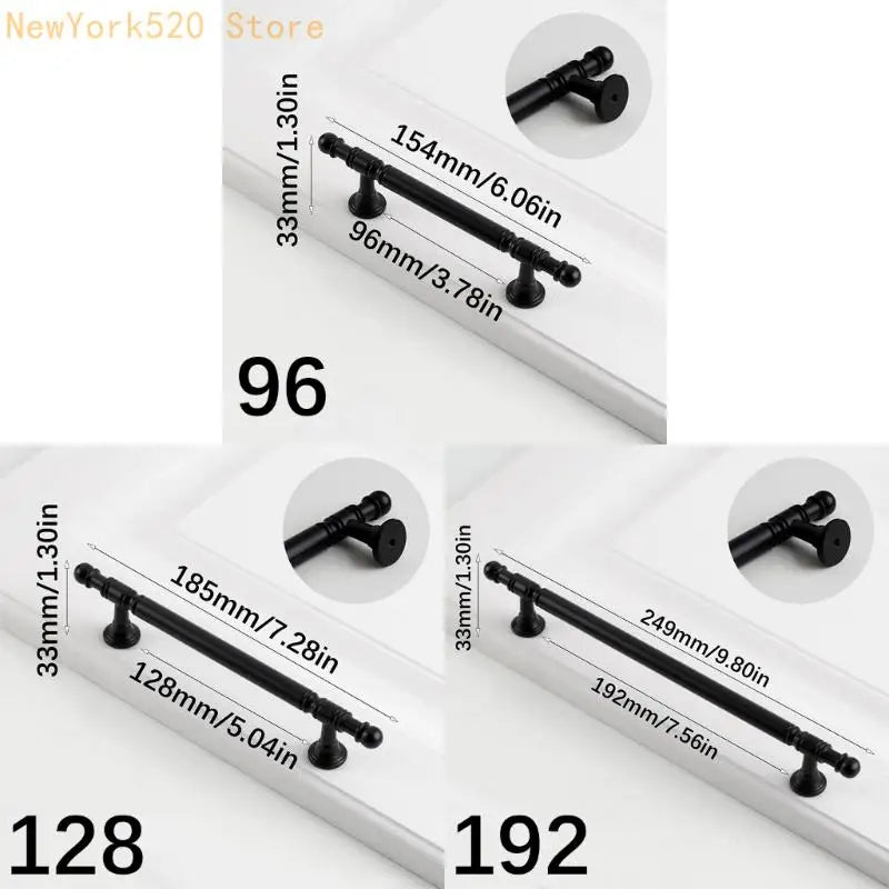 2Pcs Metal Alloy Drawer Pulls Cabinet Handles – 3 Sizes