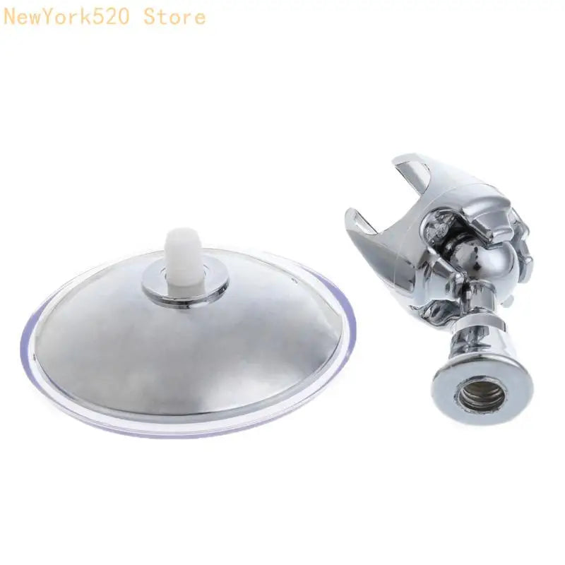 360° Adjustable Suction Cup Shower Head Holder – No Drilling