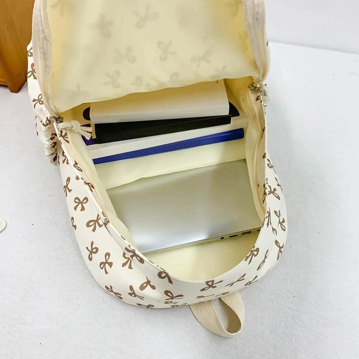 Floral Print Drawstring Backpack – Lightweight Women's Bag