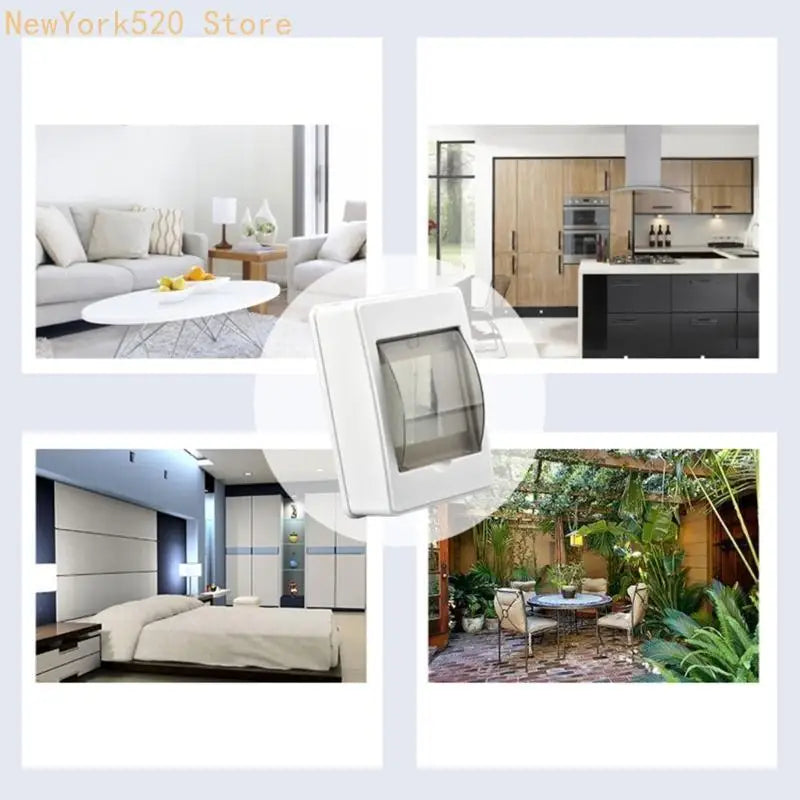 2–3 Way Indoor Electrical Junction Box with Clear Cover