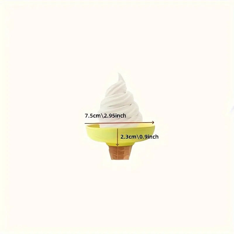 Ice Cream Cone Holder Rack with Drip Cap – Leak Proof Tray
