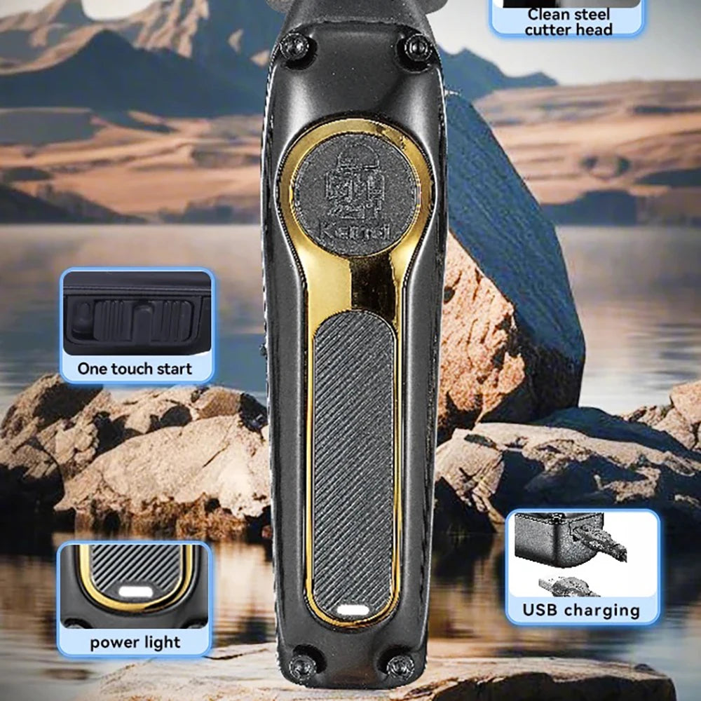 Kemei KM-2350 Cordless Zero Gap Hair Trimmer & Clipper