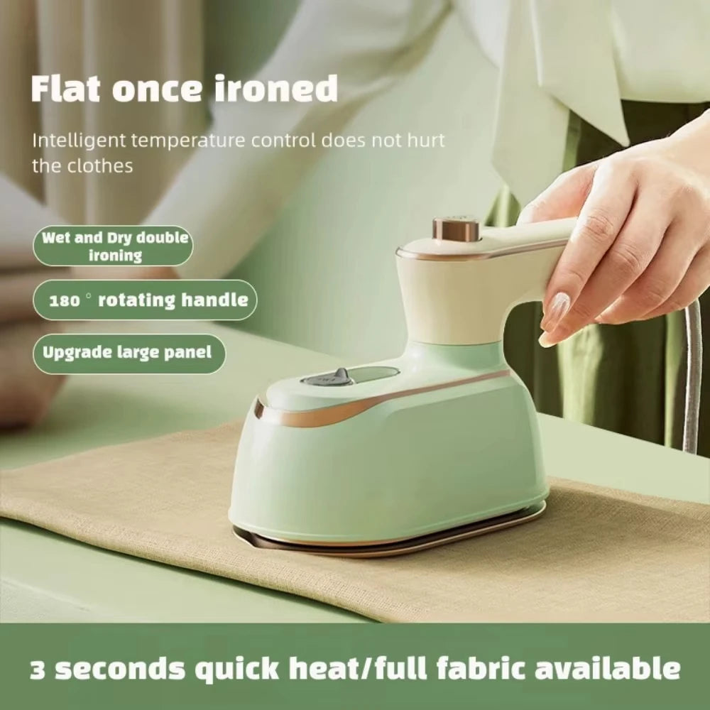 VIBE Portable Handheld Steam Iron – Foldable Travel Garment Steamer