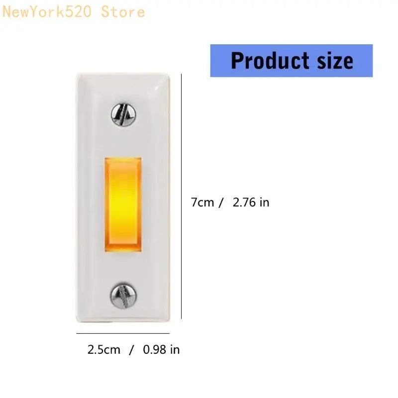 Weather-Resistant Lighted Doorbell Push Button – Brick & Stucco