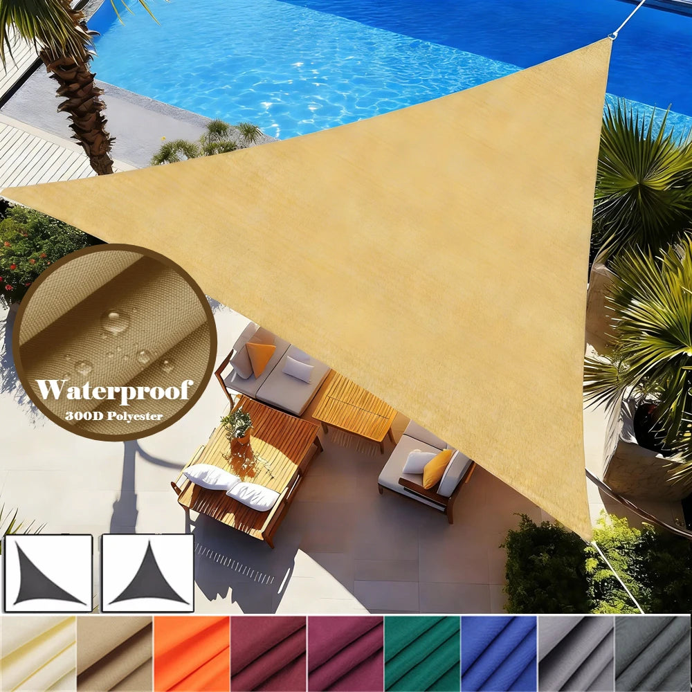 Triangle Sun Shade Sail – Waterproof 95% UV Block Canopy
