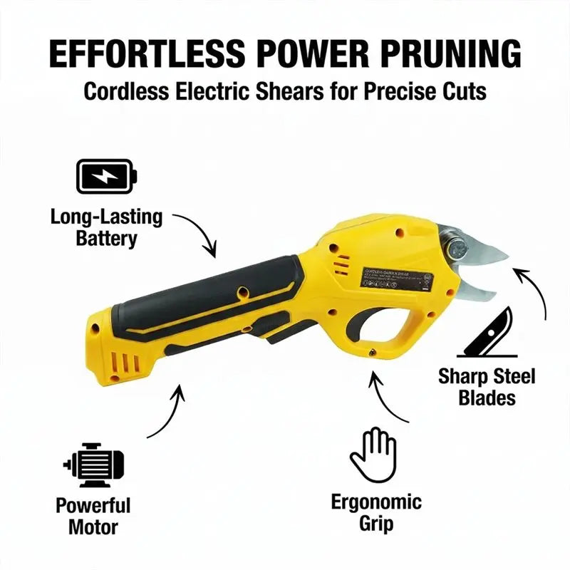 VIBE 30mm Rechargeable Electric Pruning Shears | Garden Trimmer