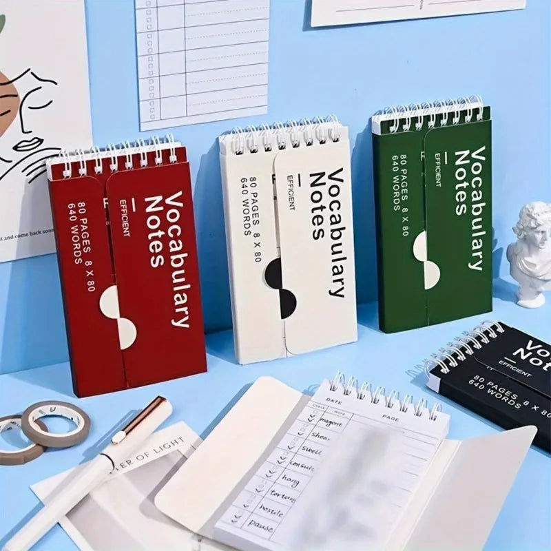Portable Vocabulary Memorization Notebook – College Ruled