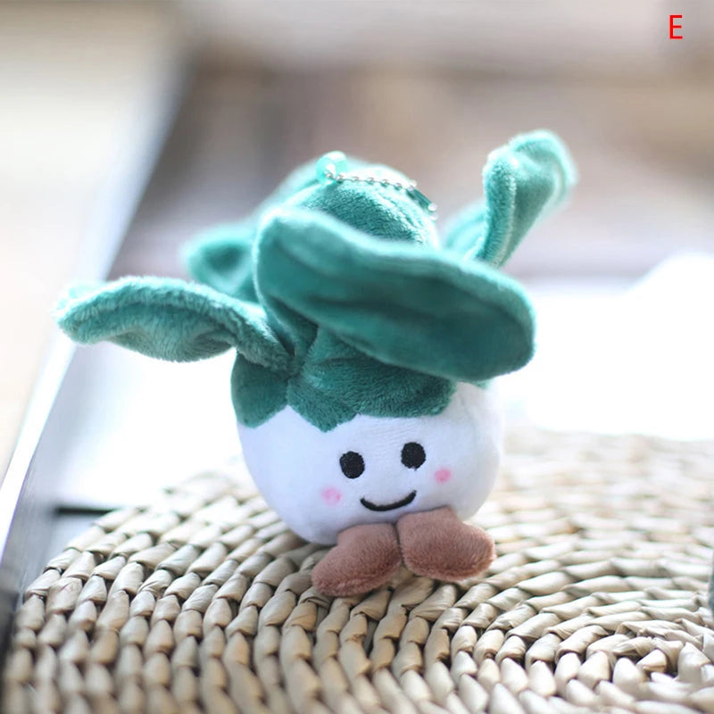 Vegetable Plush Toy Keychain – Cabbage Corn Broccoli Stuffed Doll
