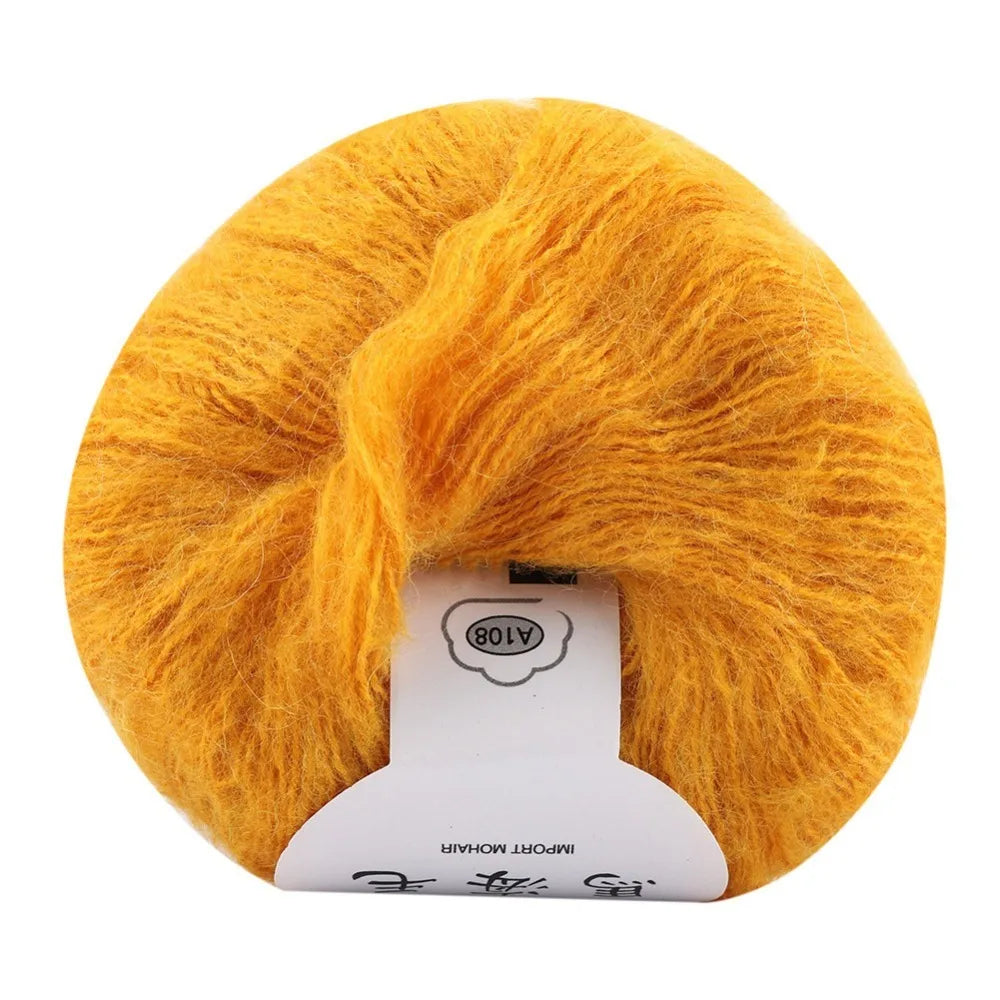 Soft Mohair Knitting Kit – Wool Yarn & Crochet Hook Set