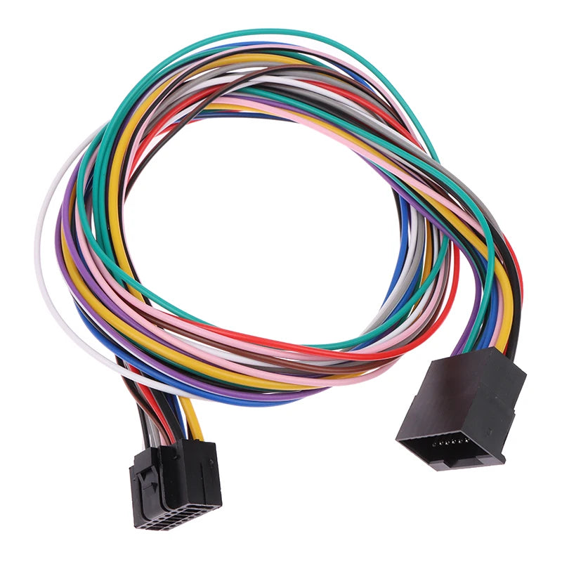 16-Pin Universal Car Stereo ISO Wire Harness Adapter Cable 60cm