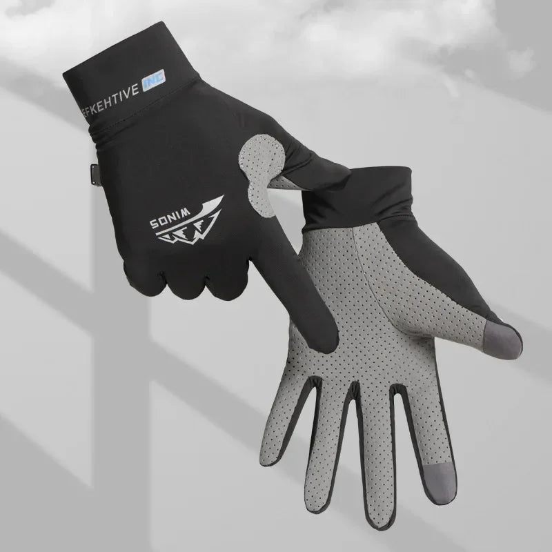 VIBE Ice Silk Full Finger Gloves – Anti-Slip UV Outdoor Sports