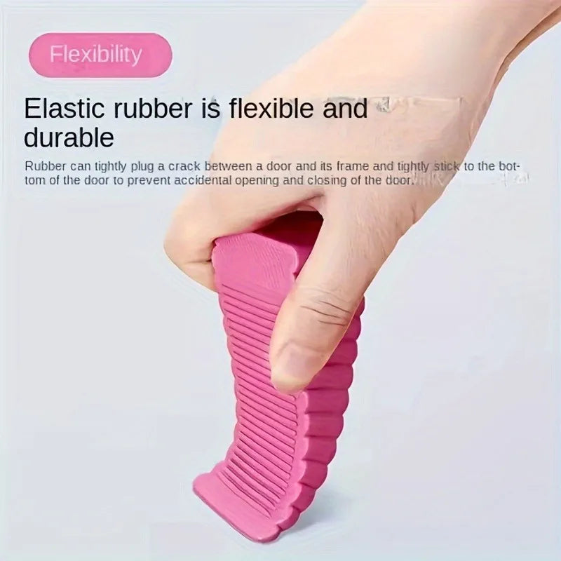 No-Drill Door Stopper Wedge – Windproof, Wall-Safe, Anti-Pinch