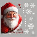 Santa Claus Christmas Window Sticker – Double-Sided PVC Decal