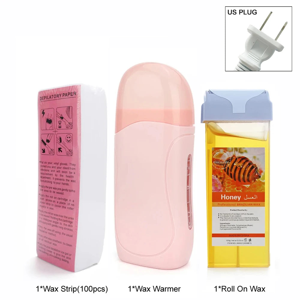 Unisex Roll-On Wax Heater Kit – Hot Cartridge Warmer Set