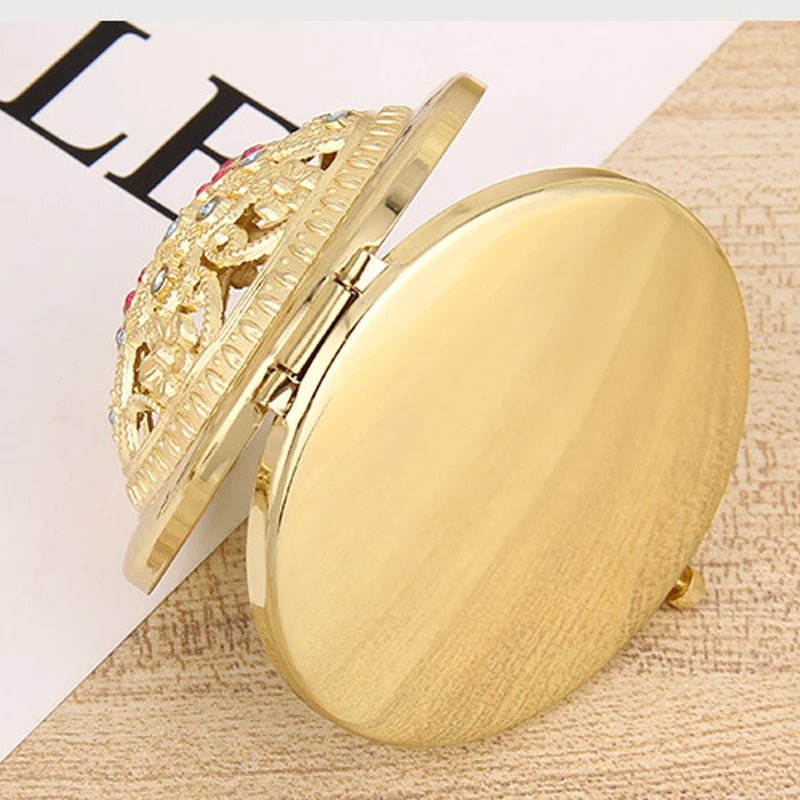 Eelhoe Folding Pocket Mirror Double-Sided Compact Round 7cm