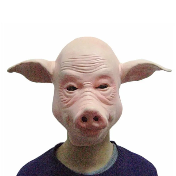 Scary Pig Head Full Face Latex Halloween Mask | Cosplay
