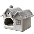 Foldable Pet Cave Bed – Warm Cotton Kennel for Dogs & Cats