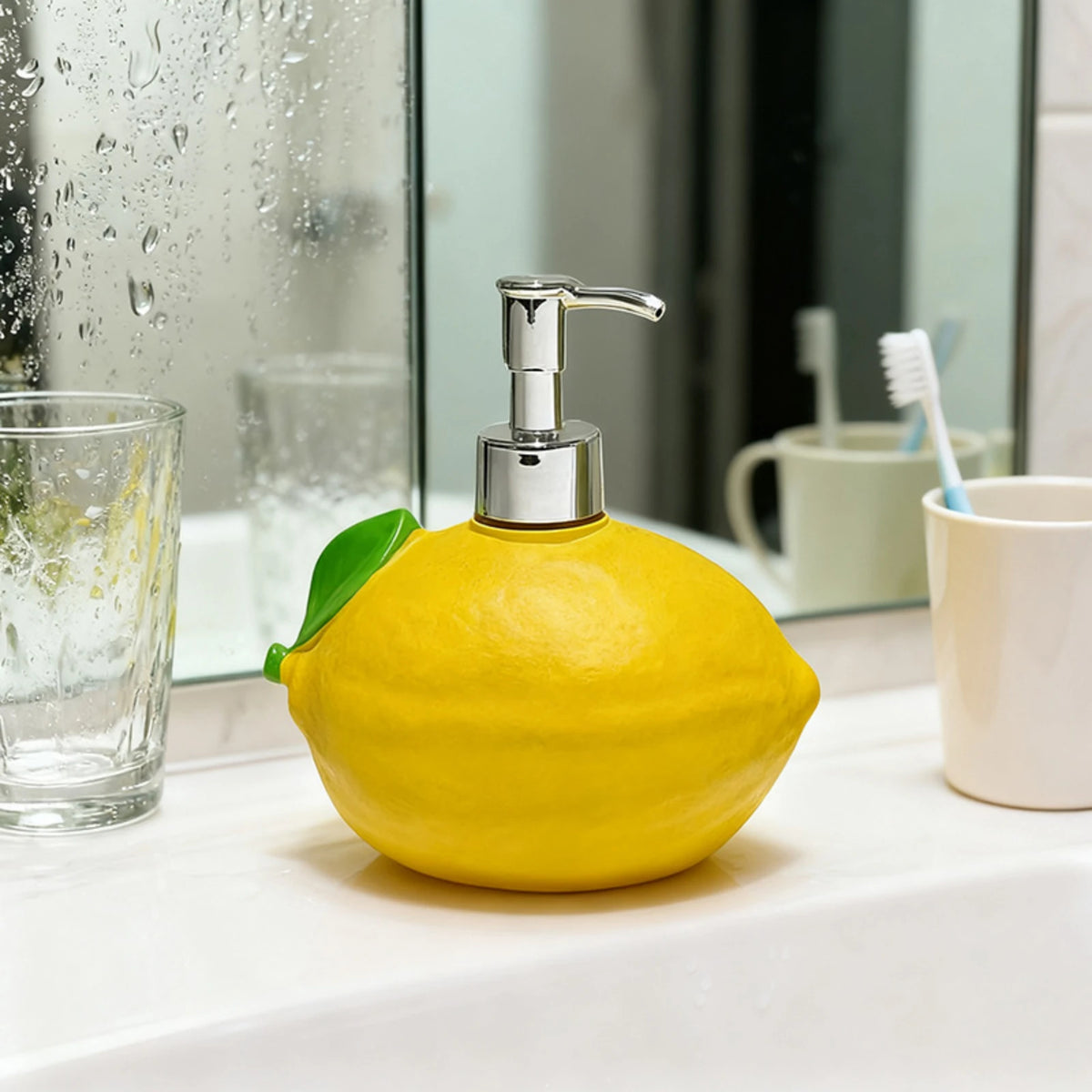 Lemon Shape Soap Dispenser Pump Bottle – Home Décor