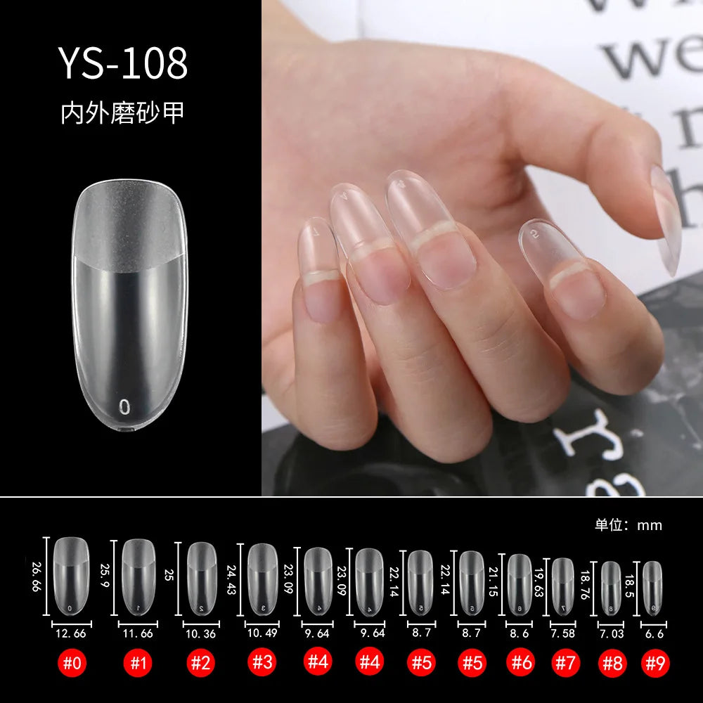 100/500pcs Half French Acrylic Nail Tips UV Gel DIY Manicure
