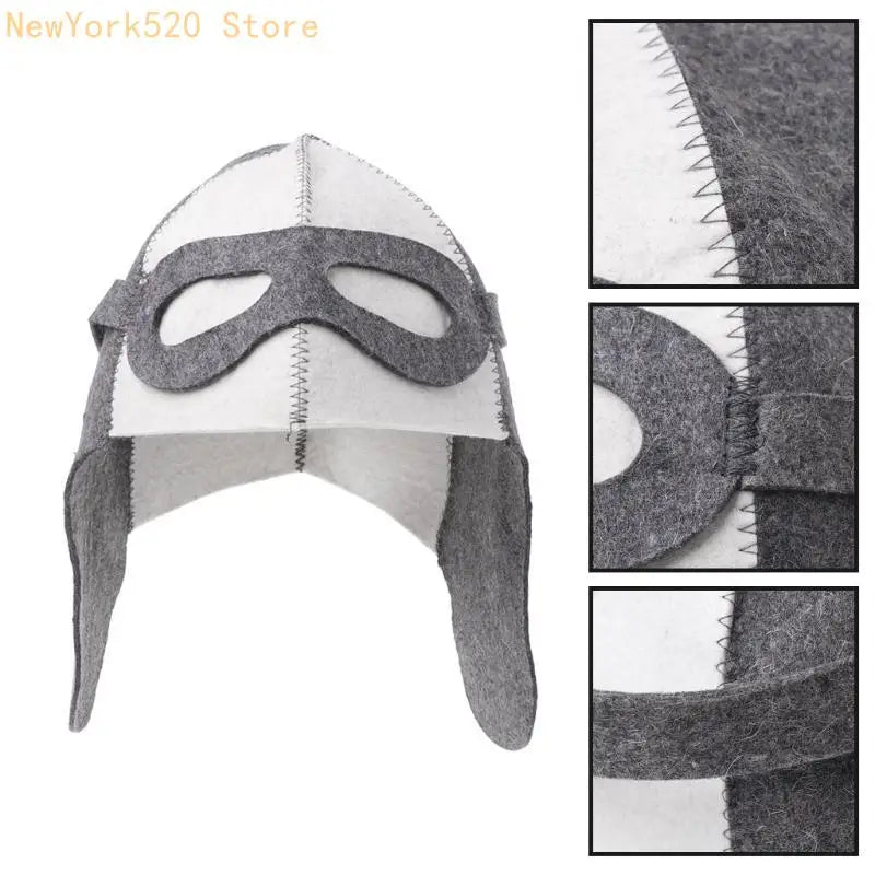 Wool Felt Sauna Hat – Russian Banya Heat Protection Cap