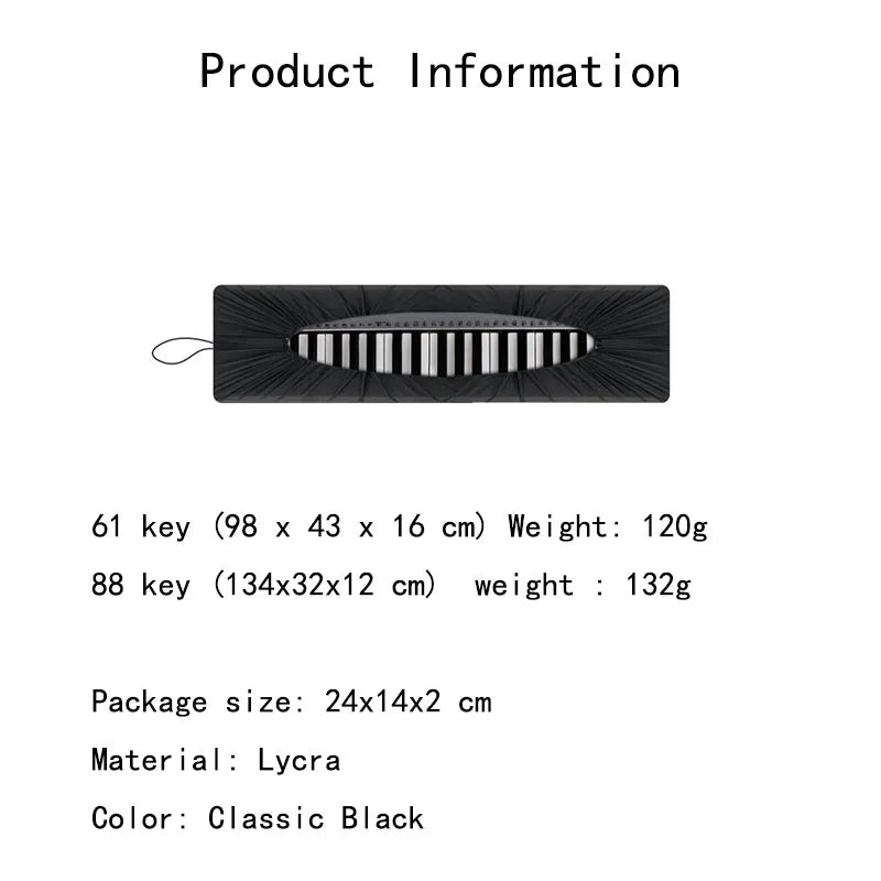 Electronic Keyboard Dust Cover – Stain-Resistant Protective