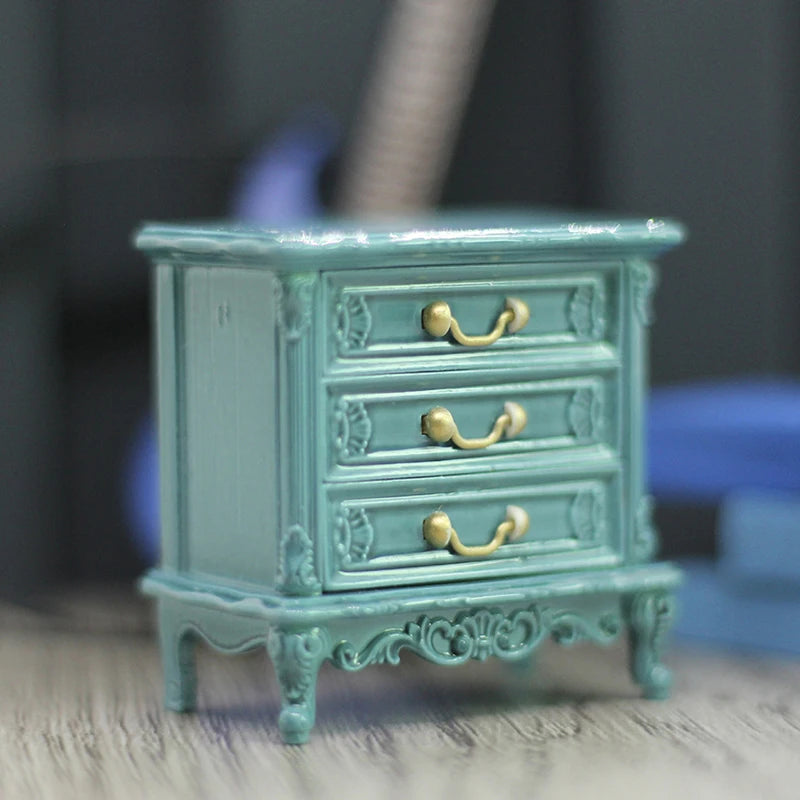Dollhouse Miniature Bedside Table Model – DIY Bedroom Decor