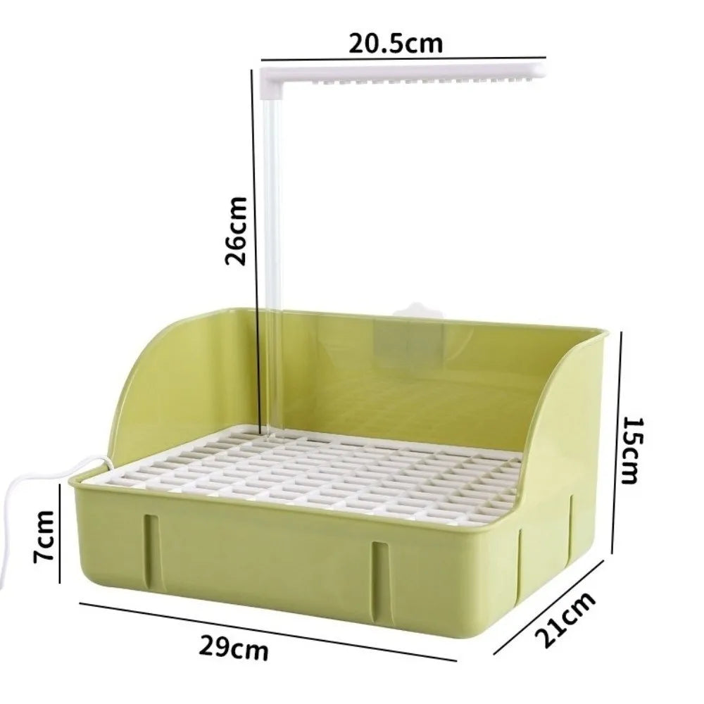 Parrot Shower Basin with Auto Water Circulation & USB Power
