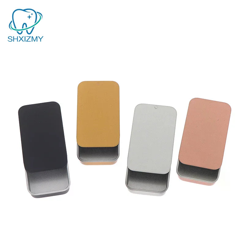 Slide Cover Aluminum Tin Box 60×34mm – Refillable Storage