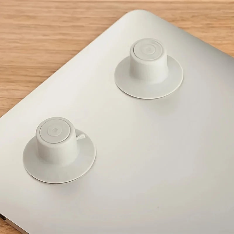 4-Pack Adjustable Laptop Cooling Stand with Suction Cup
