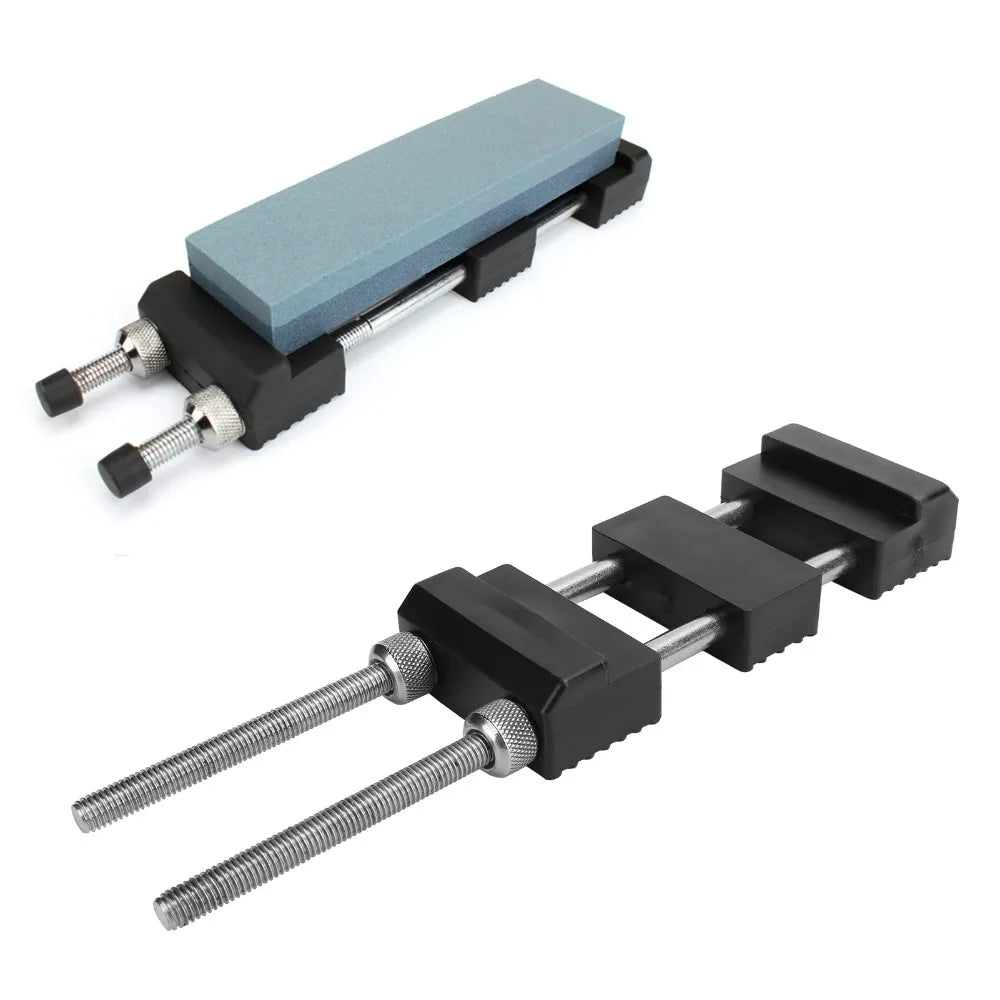 Adjustable Sharpening Stone Holder – Non-Slip Steel Stand