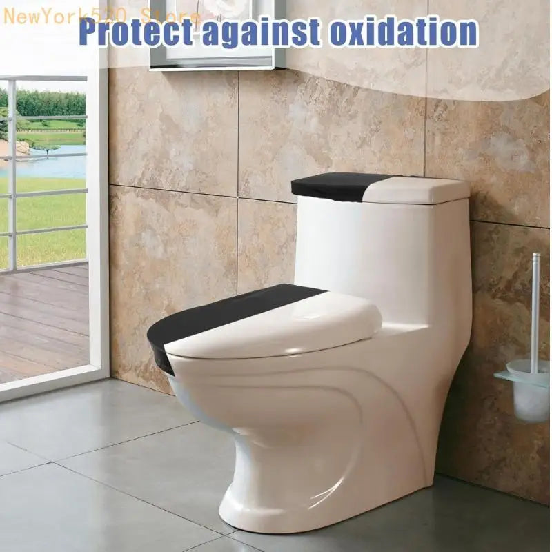 2PCS Toilet Lid & Tank Dustproof Cover Set – Polyester