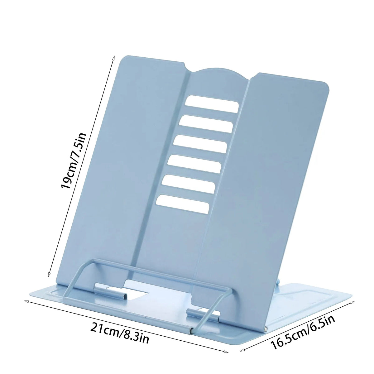 Metal Adjustable Book Stand – 6 Positions, Cookbook & Study