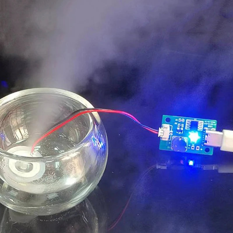 DC 5V Ultrasonic Atomizer Module – 4-Mode DIY Humidifier Control