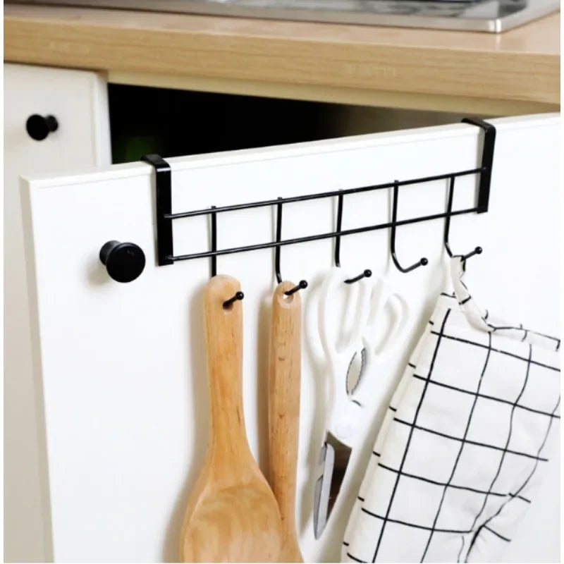 Stainless Steel Over-Door Double Hook – No-Drill Organizer