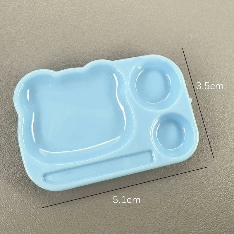 Cartoon Nail Art Color Mixing Palette with Brush Holder