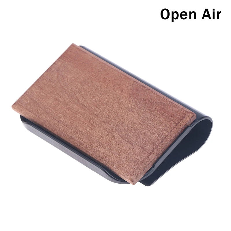 VIBE Wooden Car Air Freshener – Long-Lasting Amber Scent