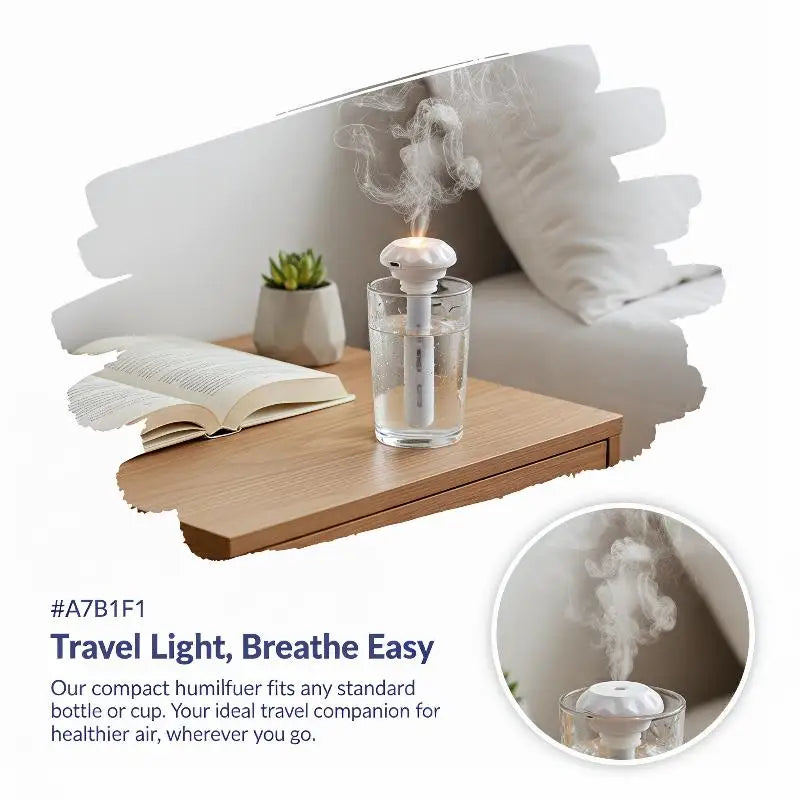 Portable USB Humidifier Stick with LED Night Light & Mist