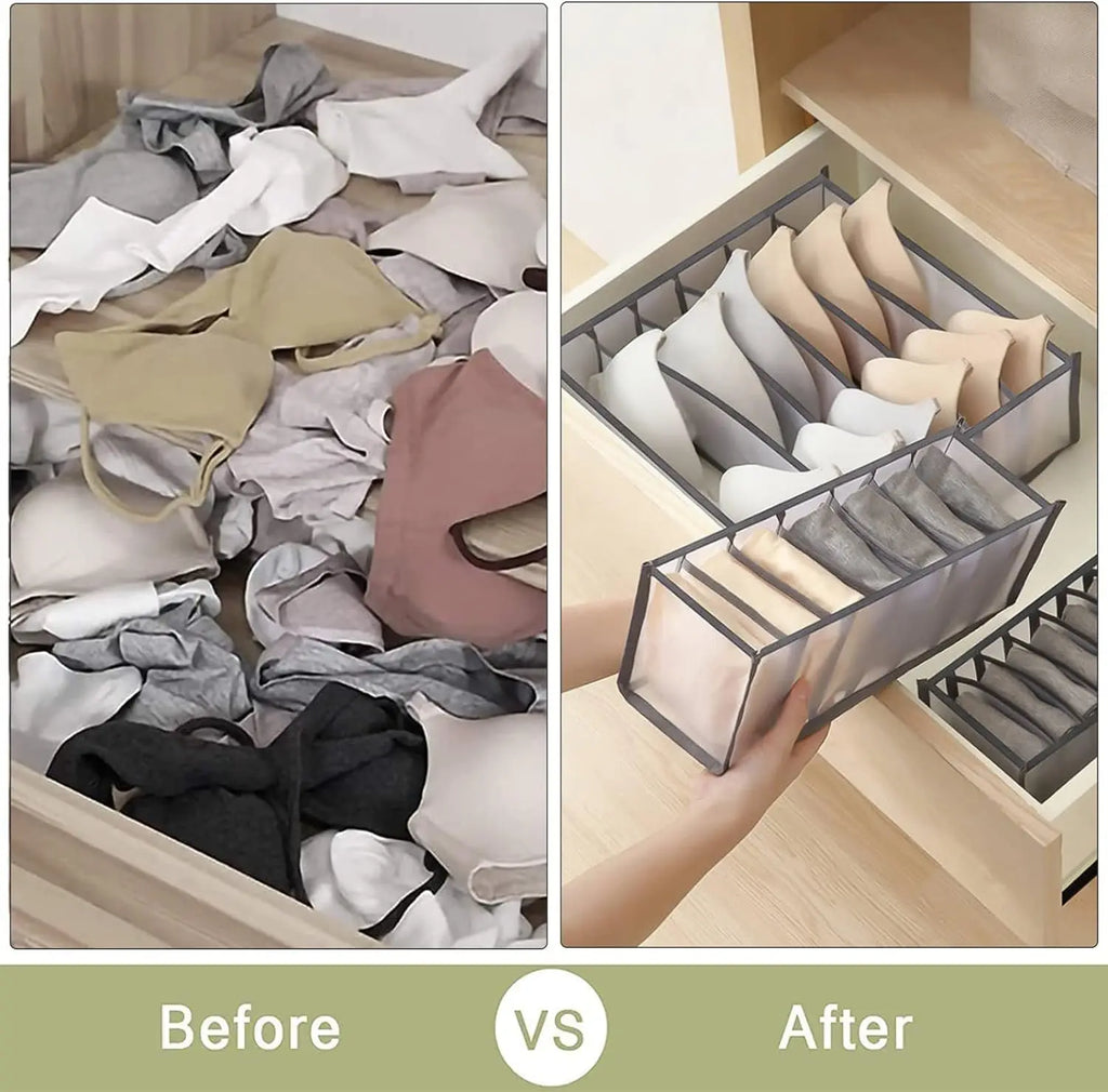 Foldable Drawer Organizer – Wardrobe Storage Box for Clothes