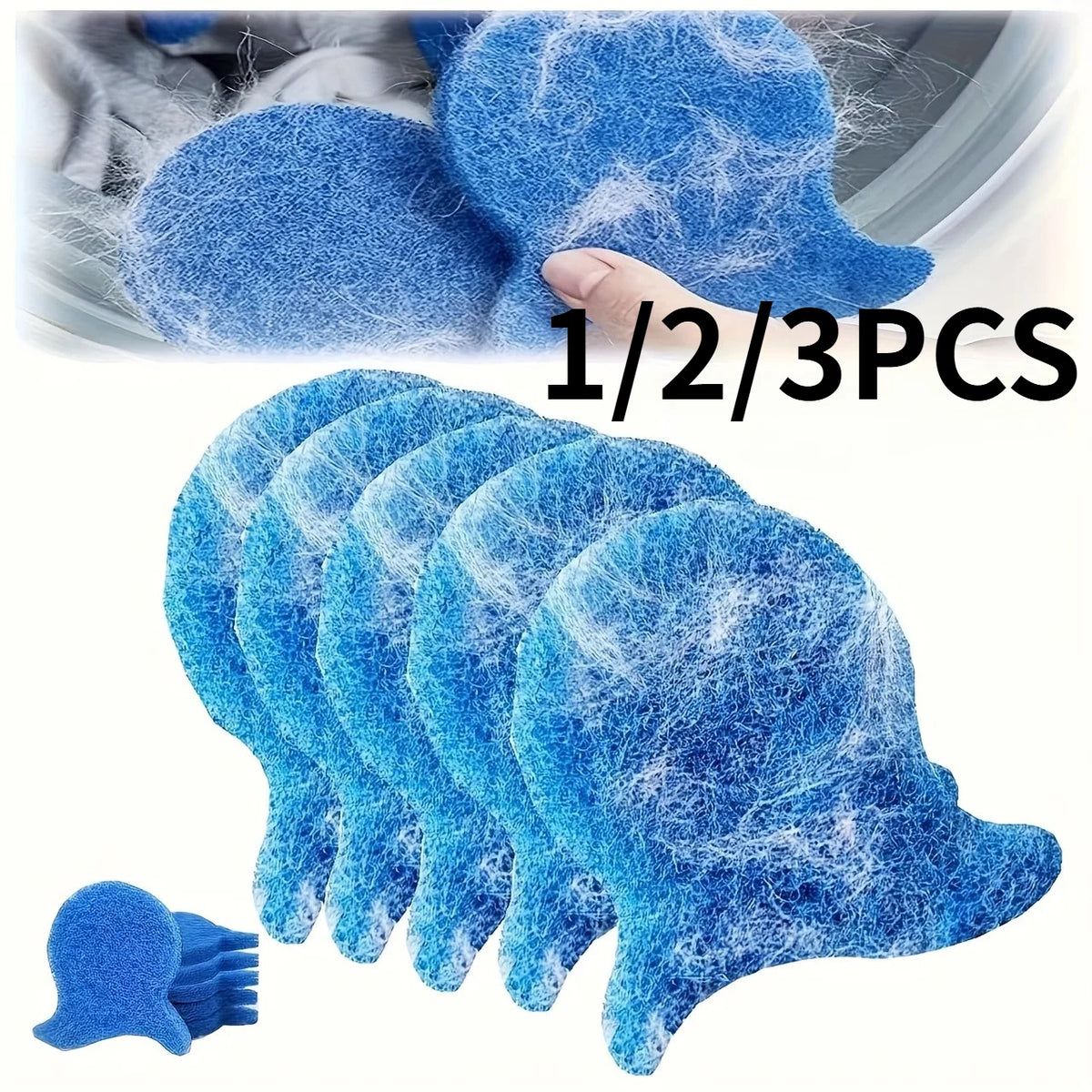Reusable Pet Hair Remover Balls for Washing Machine – 1/2/3 Pack