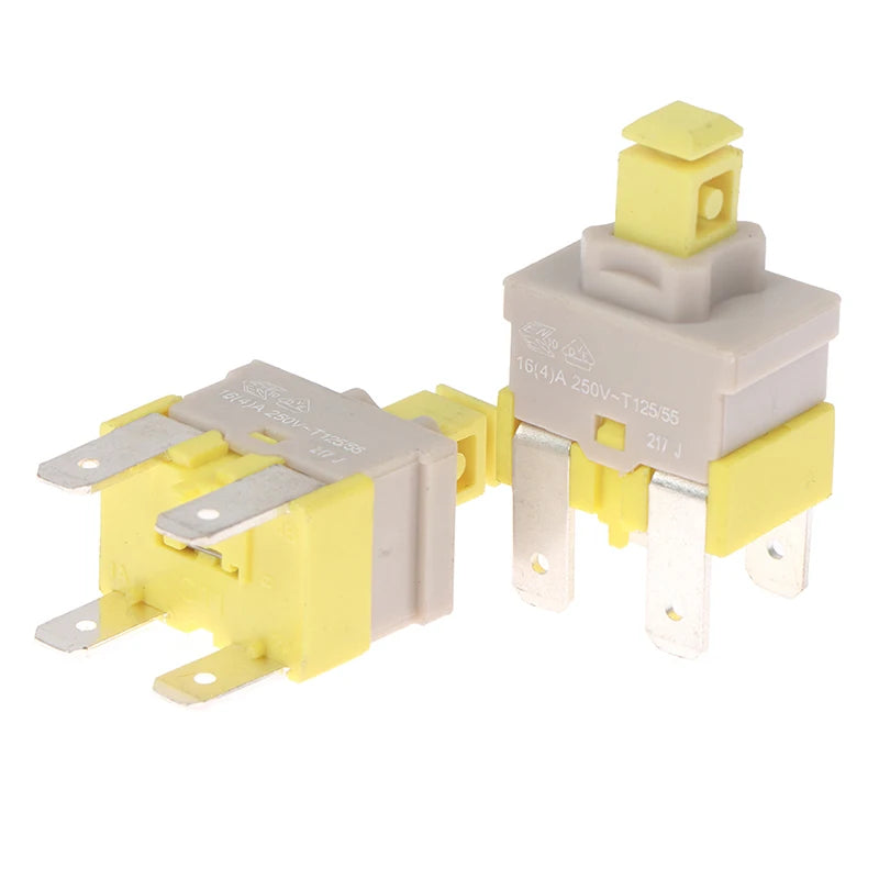 E-Switch PA512C 4-Pin Self-Locking Power Button 16A 250V