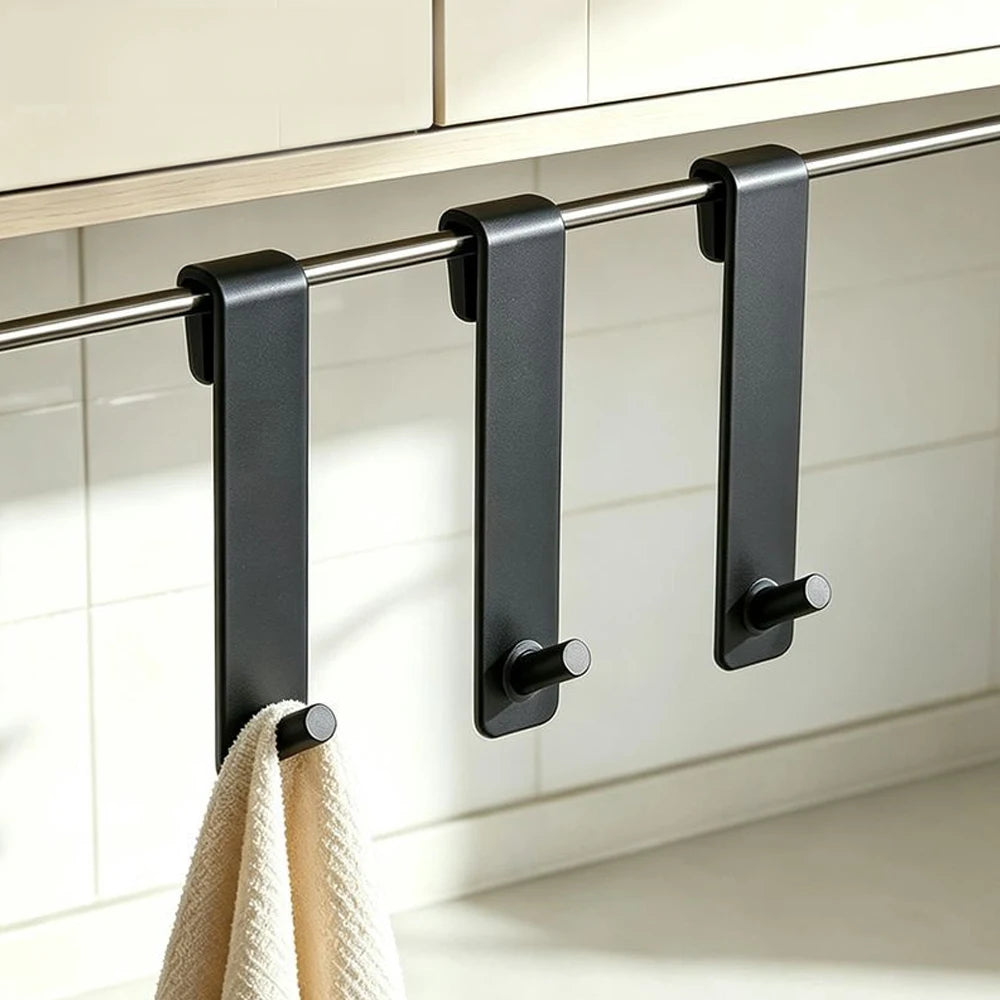 S-Shape Glass Door Hook – Bathroom Towel & Robe Hanger