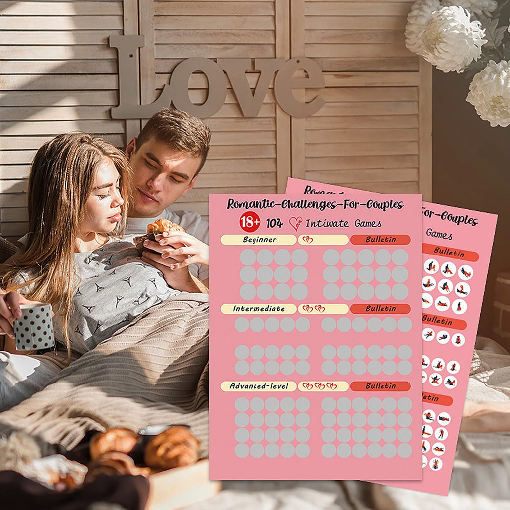100 Dates Scratch Off Bucket List Poster – Couple Date Night Gift