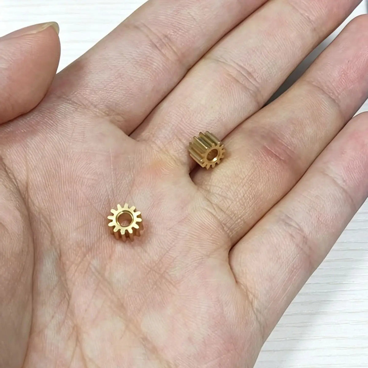 10Pcs 0.4M Brass Spur Pinion Gears 8–18 Teeth | DIY Mechanical